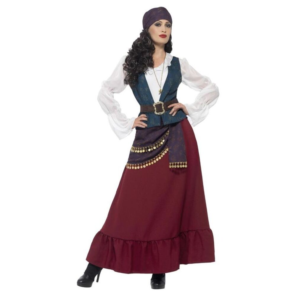Smiffys Womens/Ladies Deluxe Buccaneer Beauty Pirate Costume Set / Multicolored